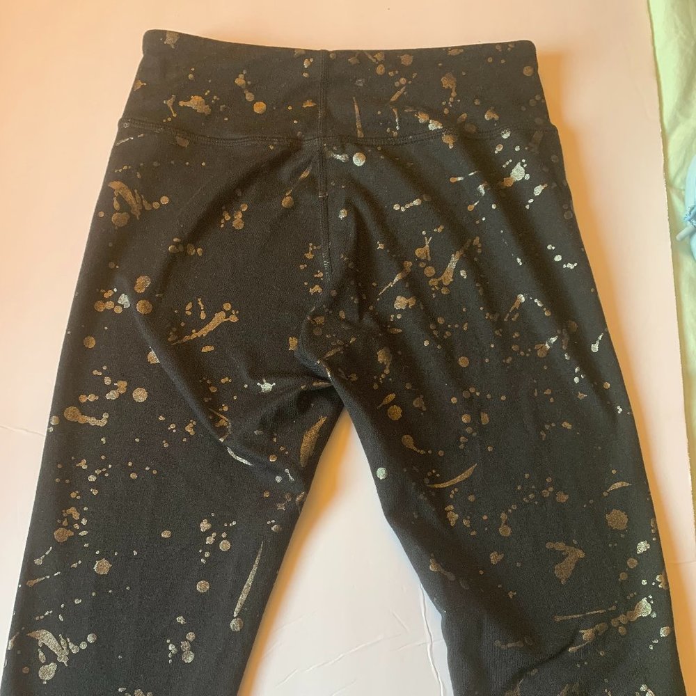 Zella Gold and Black Kids Tights